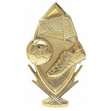 Fodbold statuette unisex, guld, 4 sokkeltyper