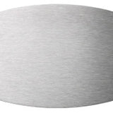 Dørskilt i rustfristål, 135x65 mm.