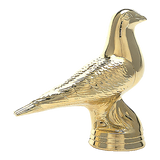 Due statuette, guld, 4 sokkeltyper