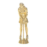 Golf Putter statuette dame, guld, flere sokkeltyper