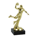 Basketball statuette Herre, guld, flere sokkeltyper