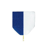 Kort medaljebånd, Blå/Hvid