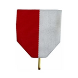 Kort medaljebånd, Rød/Hvid