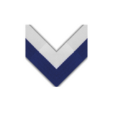 Medaljebånd, Blå/Hvid, 100 styk per pose