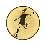 Fodbold dame emblem (C7)