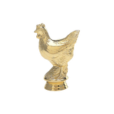 Høne statuette, guld, 4 sokkeltyper