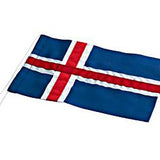 Islandsk stutflag til 40 cm - 10x16 cm