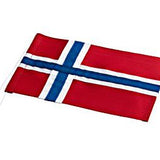 Norsk stutflag til 40 cm - 10x16 cm