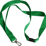 900 x 20 mm. polyester nøglesnor, Grøn (P347). Monteret med Japan Hook og sikkerhedsspænde