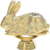Kanin statuette, guld, 4 sokkeltyper