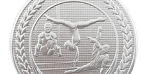 Gymnastik medalje ø50 mm.