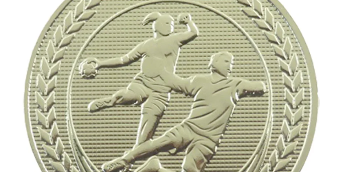 Håndbold medalje ø50 mm.