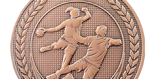 Håndbold medalje ø50 mm.