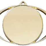 Guld Medalje, med egeløv, b84 mm.