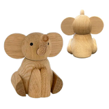 Elefant træfigur, egetræ