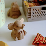 Elefant træfigur, egetræ