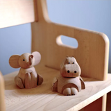 Elefant træfigur, egetræ