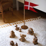 Flagstang, Egetræ, 39cm