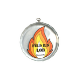 Medalje i krystalglas med dit tryk, facetkant