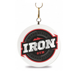 Medalje i krystalglas med dit tryk, lige kant