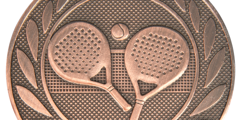 Padel medalje ø50 mm.