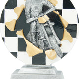 Motorcross statuette antik, sølv