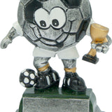 Fodbold statuette, antik sølv