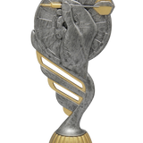 Dart statuette, antikt look, 4 sokkeltyper