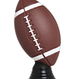 Amerikansk fodbold statuette, naturtro, 4 sokkeltyper