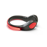 Sikkerhedslys til sko, nemt at sætte på, Rødt LED-lys