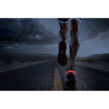 Sikkerhedslys til sko, nemt at sætte på, Rødt LED-lys