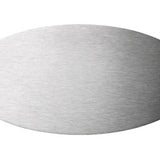 Dørskilt i rustfristål, 135x65 mm.