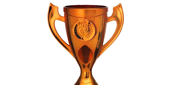 Pokal "Succes", 3 metal farve versioner, og størrelser
