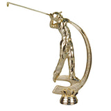 Golf statuette herre, guld, flere sokkeltyper