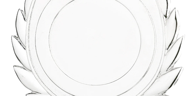 Guld medalje "Skjold" ø50 mm.