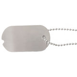 ID tags (Kadaver skilt) med kæde, I aluminium