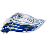 Medaljebånd, Blå/Hvid, 100 styk per pose