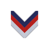 Medaljebånd, Hvid/Rød/Blå, 100 styk per pose