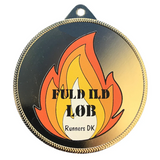 Medalje i stål med dit tryk, ø55 mm.