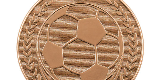Fodbold medalje "Bolden", ø50 mm.