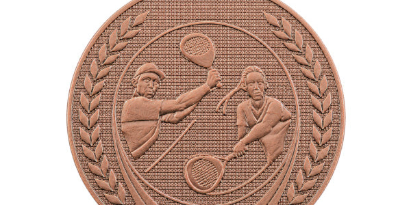 Padel medalje "Play" ø50 mm.
