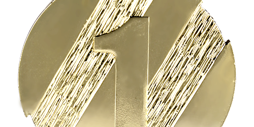 Medalje 1+2+3 præmie ø50 mm.