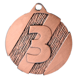 Medalje 1+2+3 præmie ø50 mm.