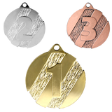 Medalje 1+2+3 præmie ø50 mm.
