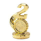 2. plads statuette, guld, 4 sokkeltyper