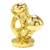 Boksning statuette unisex, guld, flere sokkeltyper