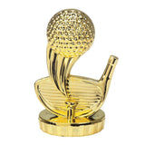 Golf statuette unisex, guld, flere sokkeltyper