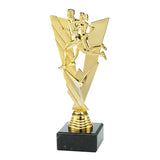 Løber statuette unisex, guld, flere sokkeltyper