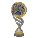 Heste statuette, antikt look, 4 sokkeltyper