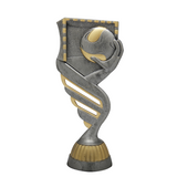 Håndbold statuette, antikt look, 4 sokkeltyper